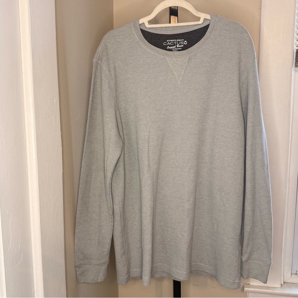 Cactus Gray waffle Men's thermal